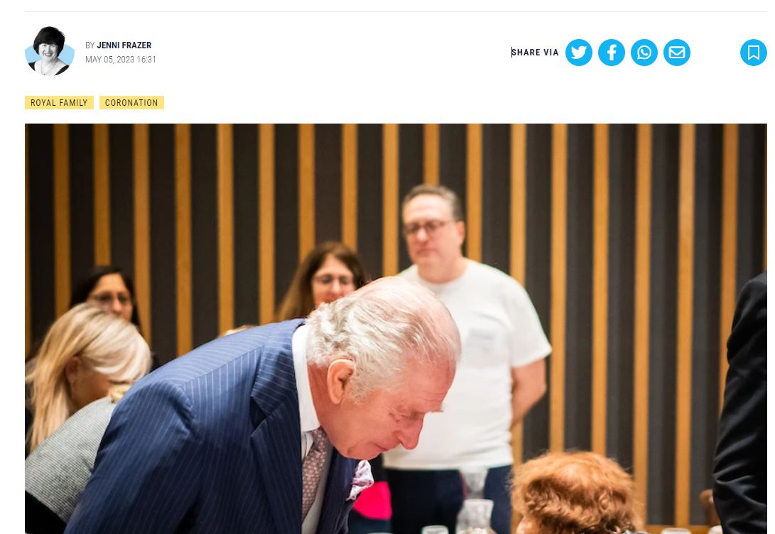 Jewish community groups wish the King mazel tov on his big day